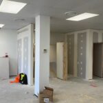 commercial interior painting in progress in central Auckland